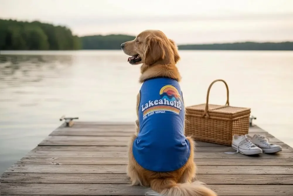 Lakeaholic Pup Shirt – Medium Fit, Perfect for Lake Days